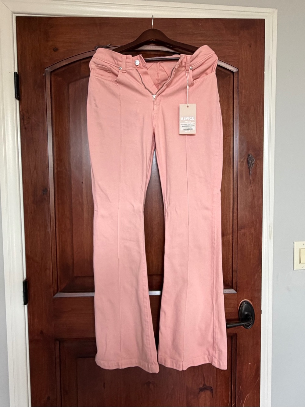 REVICE Venus Flare Jeans Pink Sunset Size 30 NWT Retro Y2K Flared Denim